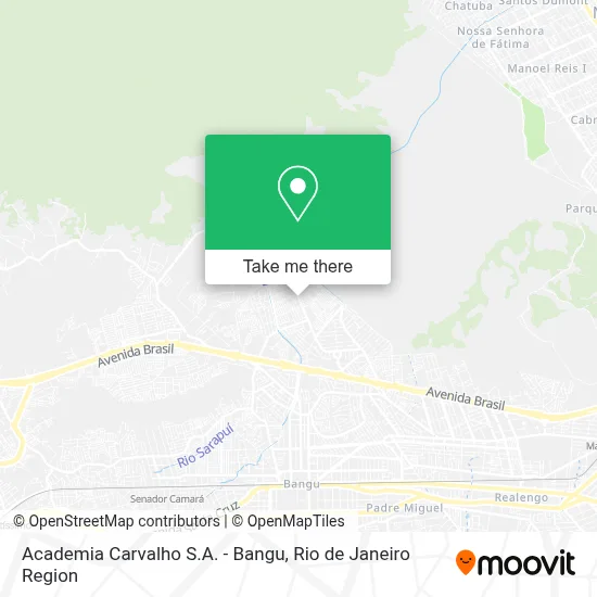 Academia Carvalho S.A. - Bangu map