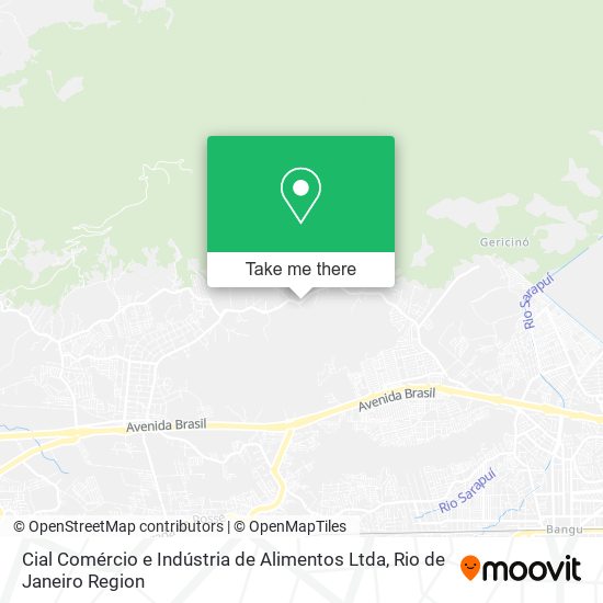 Cial Comércio e Indústria de Alimentos Ltda map