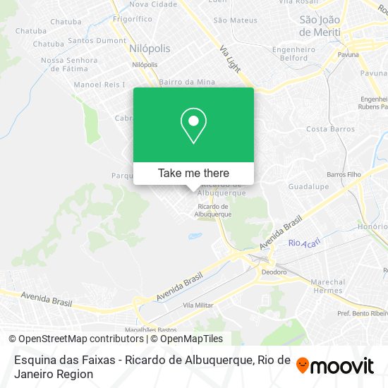 Esquina das Faixas - Ricardo de Albuquerque map