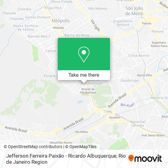 Jefferson Ferreira Paixão - Ricardo Albuquerque map