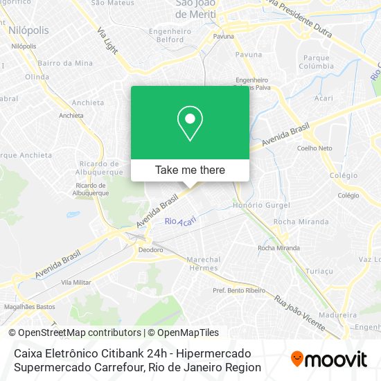 Caixa Eletrônico Citibank 24h - Hipermercado Supermercado Carrefour map