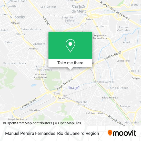 Manuel Pereira Fernandes map