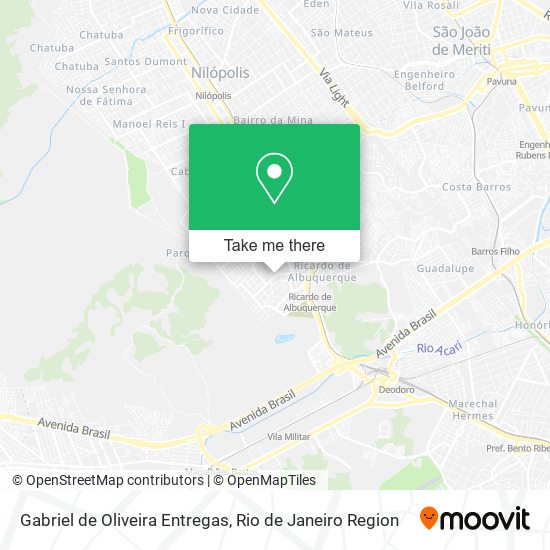 Gabriel de Oliveira Entregas map