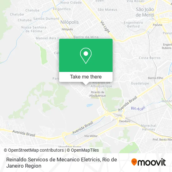 Reinaldo Servicos de Mecanico Eletricis map