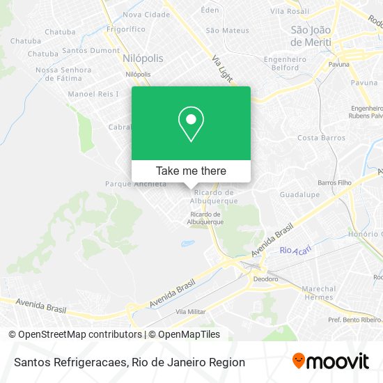 Santos Refrigeracaes map