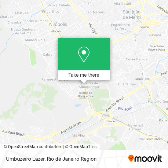 Umbuzeiro Lazer map