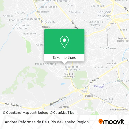 Andrea Reformas de Bau map