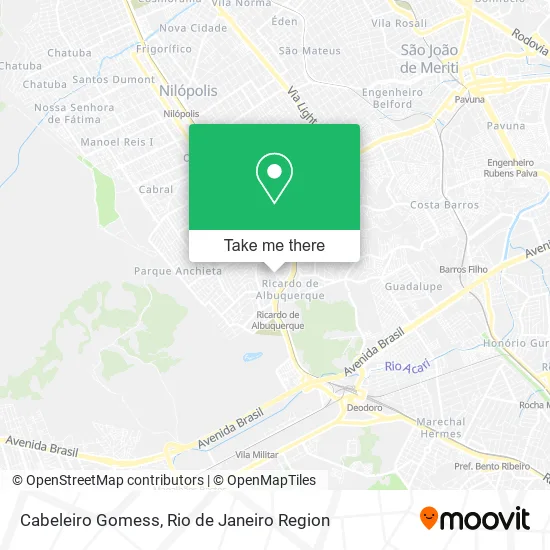 Cabeleiro Gomess map