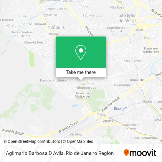 Aglimario Barbosa D Avila map