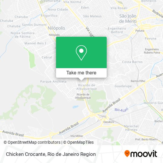 Chicken Crocante map