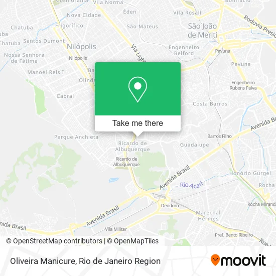 Oliveira Manicure map
