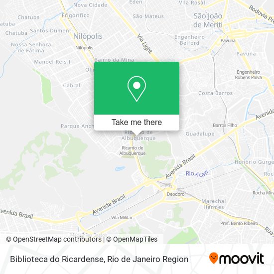 Biblioteca do Ricardense map