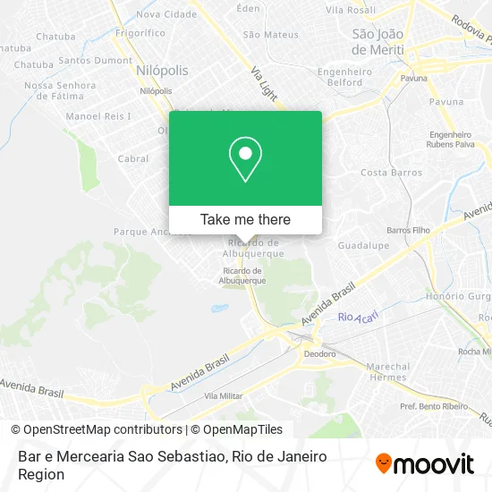 Bar e Mercearia Sao Sebastiao map