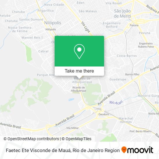 Faetec Ete Visconde de Mauá map