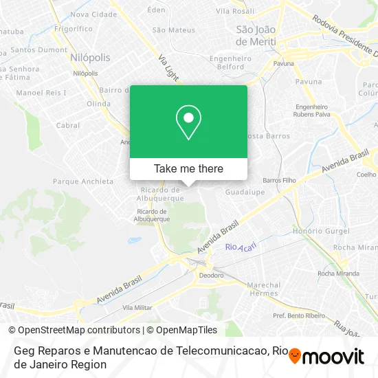 Geg Reparos e Manutencao de Telecomunicacao map
