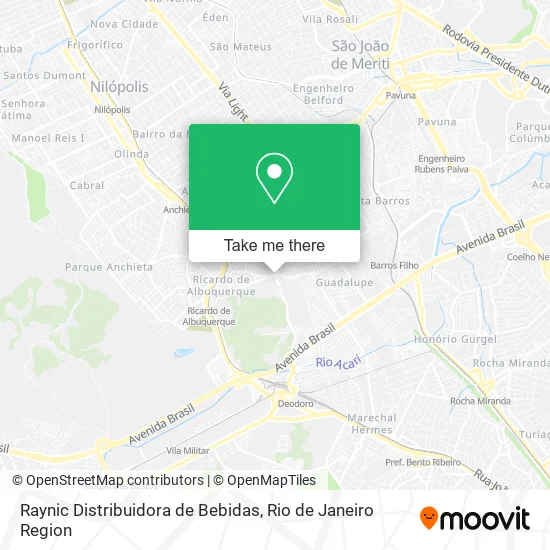 Raynic Distribuidora de Bebidas map