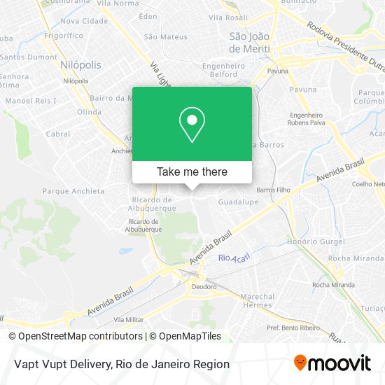 Vapt Vupt Delivery map