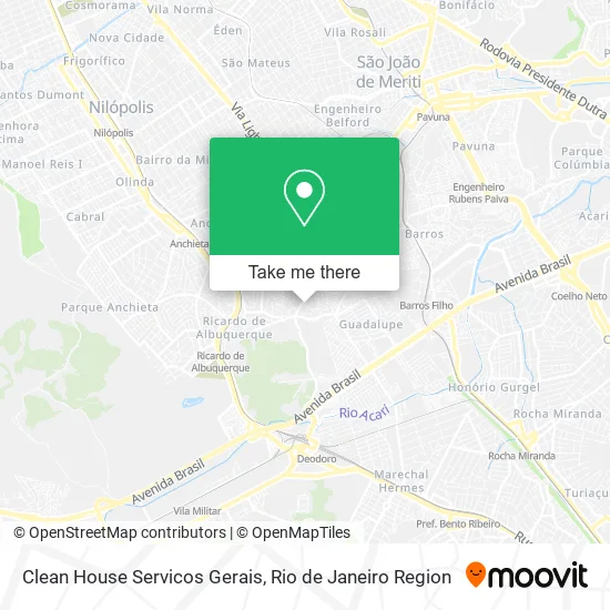Clean House Servicos Gerais map