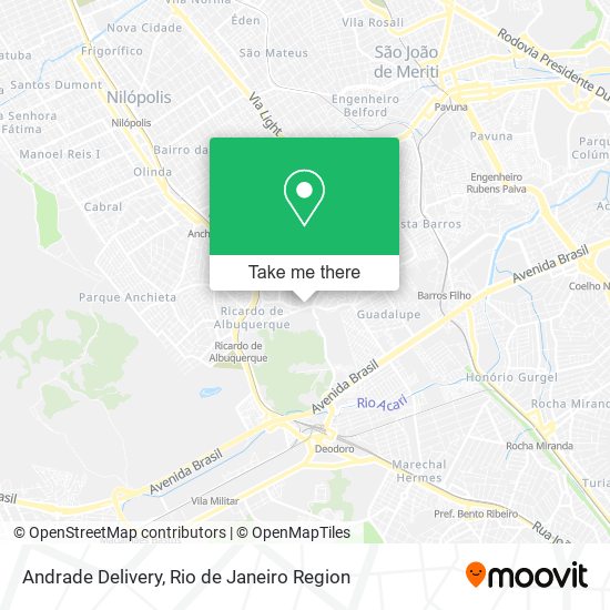 Andrade Delivery map