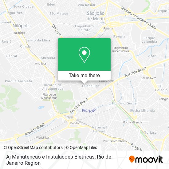 Aj Manutencao e Instalacoes Eletricas map