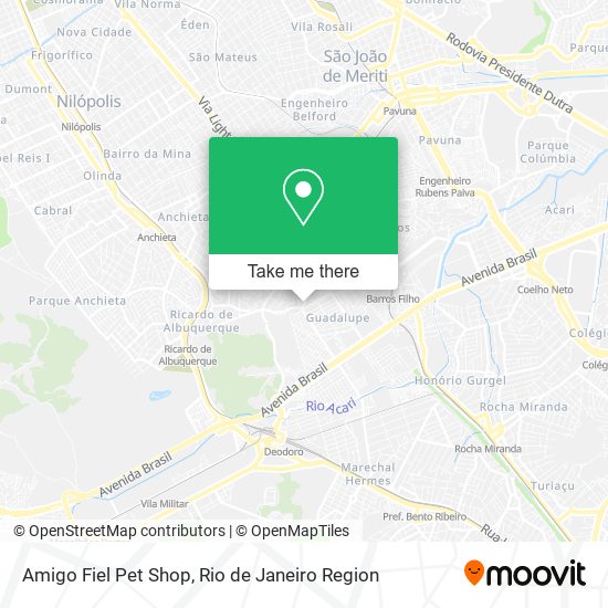 Mapa Amigo Fiel Pet Shop