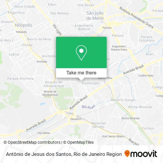 Antônio de Jesus dos Santos map