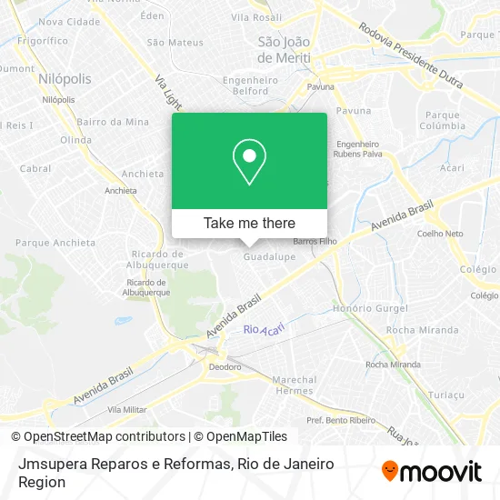 Jmsupera Reparos e Reformas map