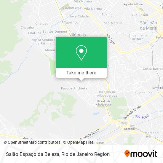 Salão Espaço da Beleza map