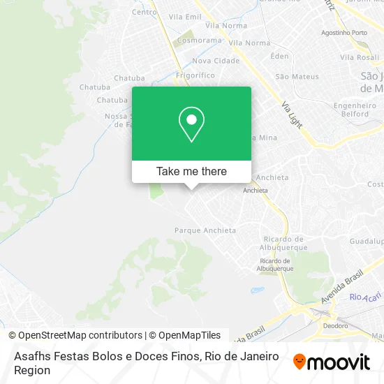 Asafhs Festas Bolos e Doces Finos map