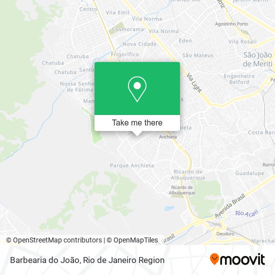 Barbearia do João map