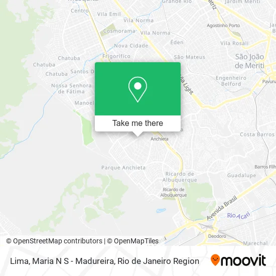 Lima, Maria N S - Madureira map