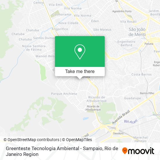 Greenteste Tecnologia Ambiental - Sampaio map