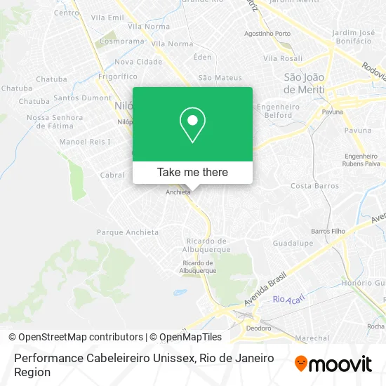 Performance Cabeleireiro Unissex map
