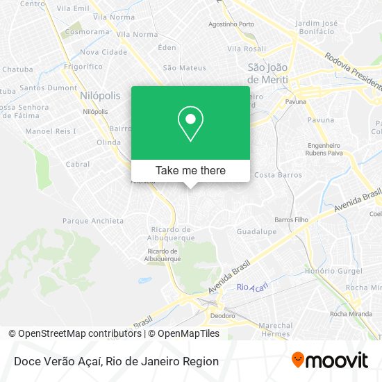 Doce Verão Açaí map