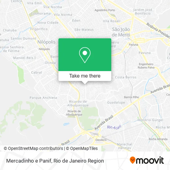 Mercadinho e Panif map