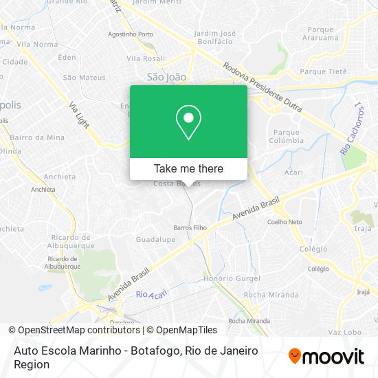 Auto Escola Marinho - Botafogo map