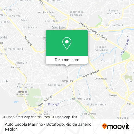Auto Escola Marinho - Botafogo map