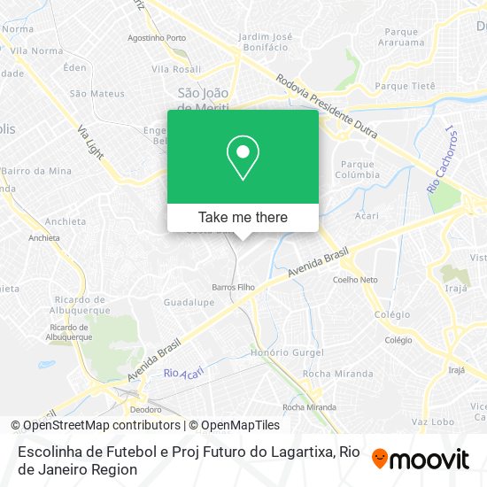 Mapa Escolinha de Futebol e Proj Futuro do Lagartixa