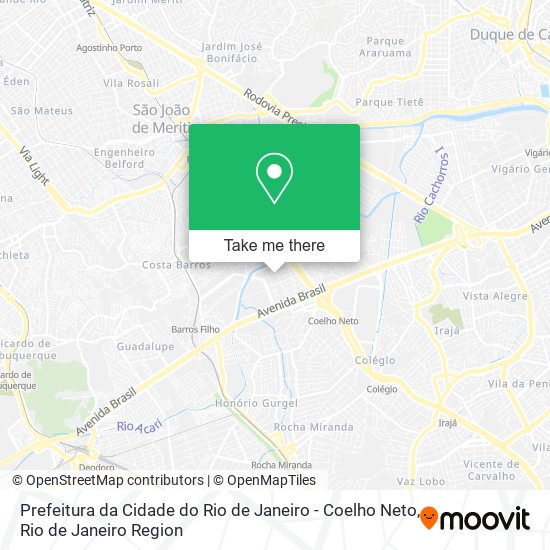 Prefeitura da Cidade do Rio de Janeiro - Coelho Neto map