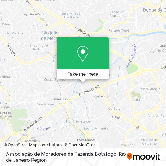 Associação de Moradores da Fazenda Botafogo map