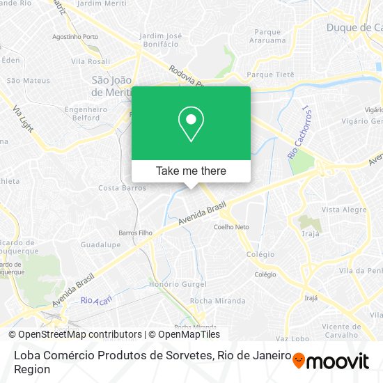 Loba Comércio Produtos de Sorvetes map