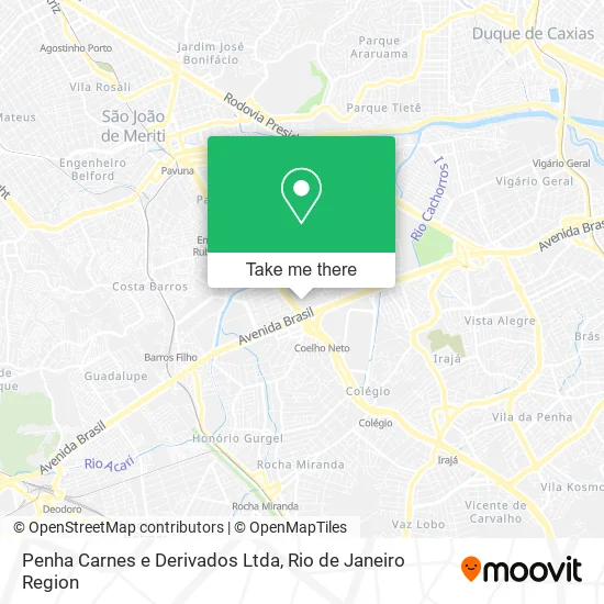 Penha Carnes e Derivados Ltda map