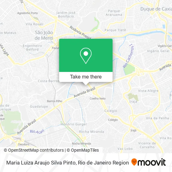 Maria Luiza Araujo Silva Pinto map