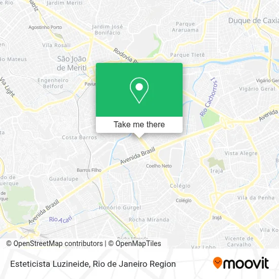 Esteticista Luzineide map