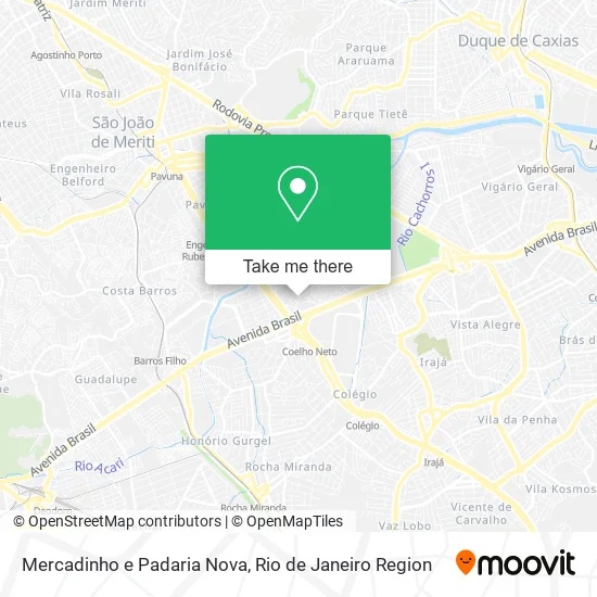 Mercadinho e Padaria Nova map