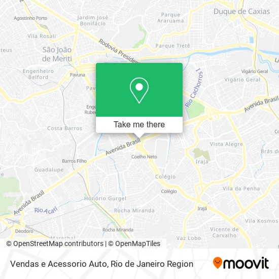Vendas e Acessorio Auto map