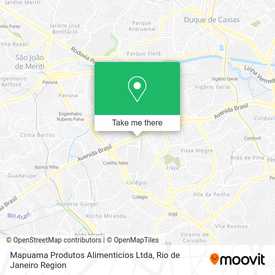Mapuama Produtos Alimenticios Ltda map