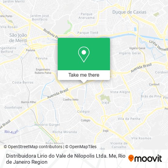 Mapa Distribuidora Lirio do Vale de Nilopolis Ltda. Me