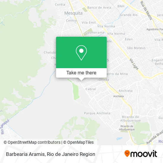 Barbearia Aramis map