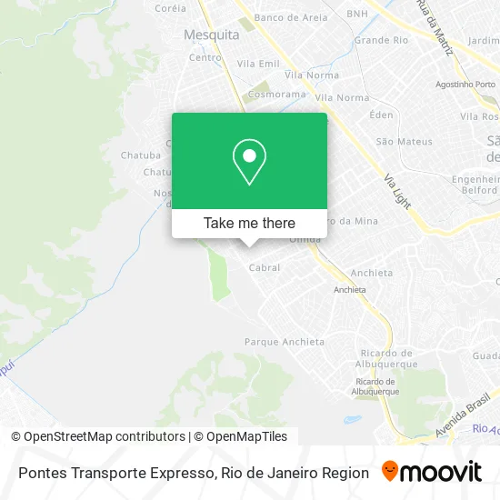 Pontes Transporte Expresso map